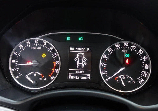 Skoda Octavia cena 31500 przebieg: 288000, rok produkcji 2013 z Nysa małe 781